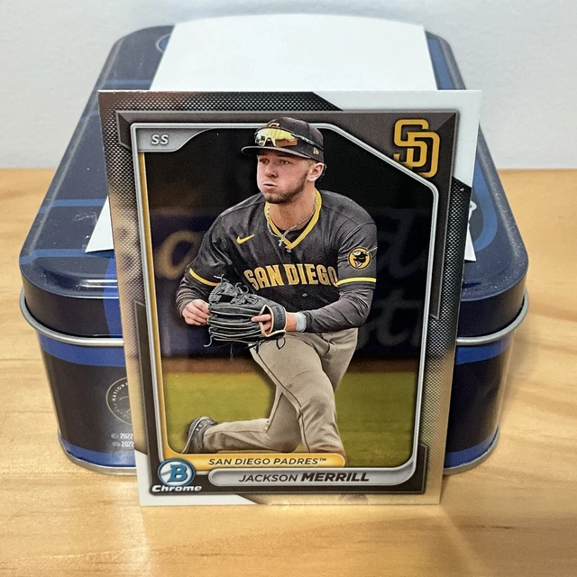 CARTE DE BASEBALL 2024 Bowman Chrome Jackson Merrill BCP145 San Diego