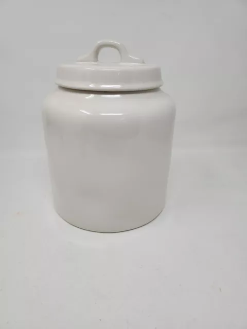 Rae Dunn Ceramic PAWS OFF Dog Pet Treat Canister Cookie Jar Storage New 2