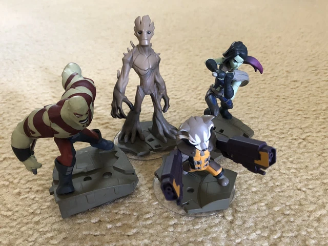marvel Disney infinity guardians of galaxy rocket groot action figure set lot