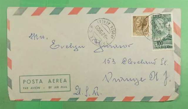 DR WHO 1956 ITALY AIRMAIL TRIESTE TO USA j46237