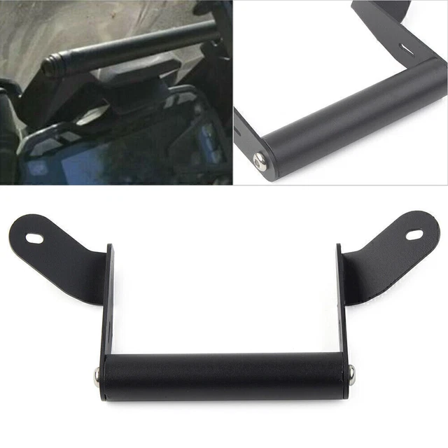 Supporto Per Telefono Moto Universale 22 Mm – Barra Di Estensione In Alluminio Per Fuoristrada E Piccola Cilindrata (Nero)