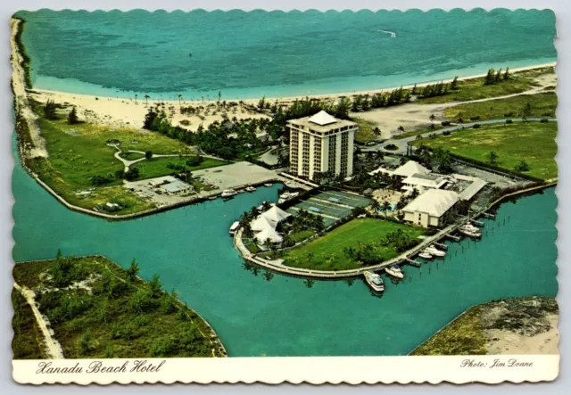 Xanadu Beach Hotel Bahamas Howard Hughes Hideaway Vintage Postcard Post Card