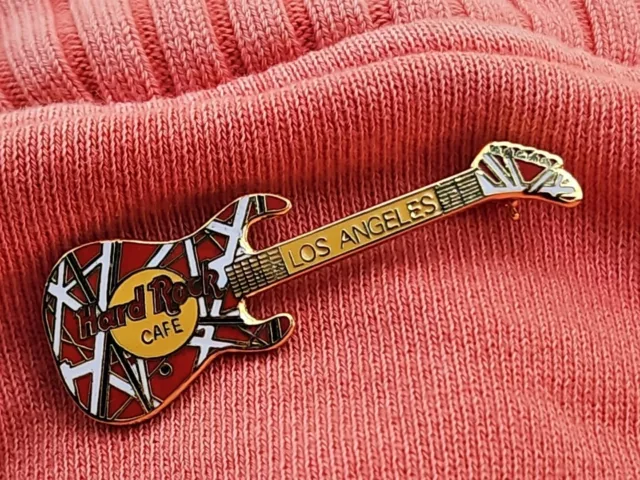 Hard Rock Cafe Los Angeles "Eddie Van Halen" Kramer Guitar Pin VINTAGE