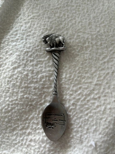 Pewter South Dakota Buffalo Spoon