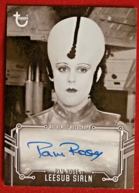 STAR WARS - PAM ROSE - Personally Signed Autograph Card - LIMITED EDITION