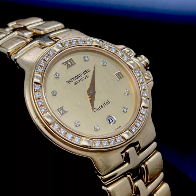 Raymond Weil Parsifal Ladies Watch 18K SOLID Yellow Gold Diamond Raymond Weil Parsifal Ladies Watch 18K SOLID Yellow Gold Diamond