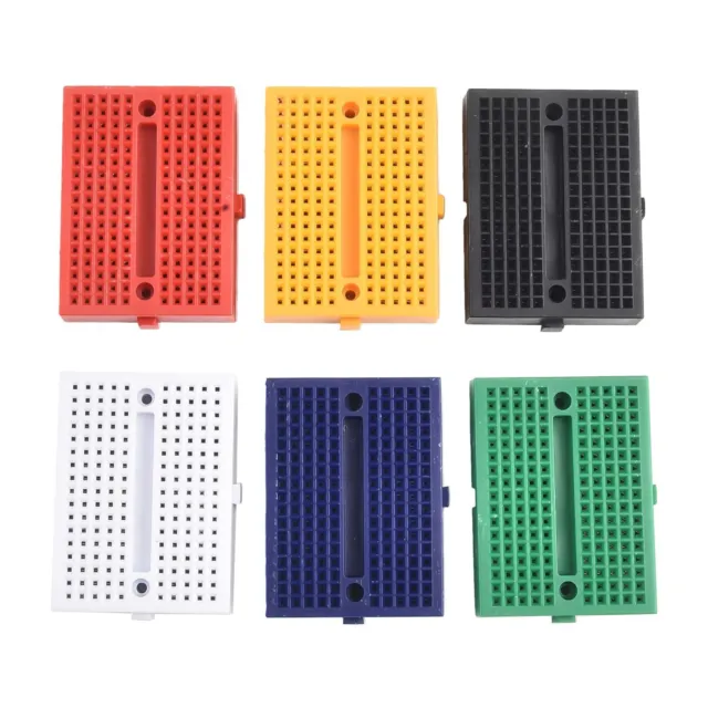 Multicolore SYB170 Mini Breadboard Set Pack de 6 Kit Prototype Sans Soudure