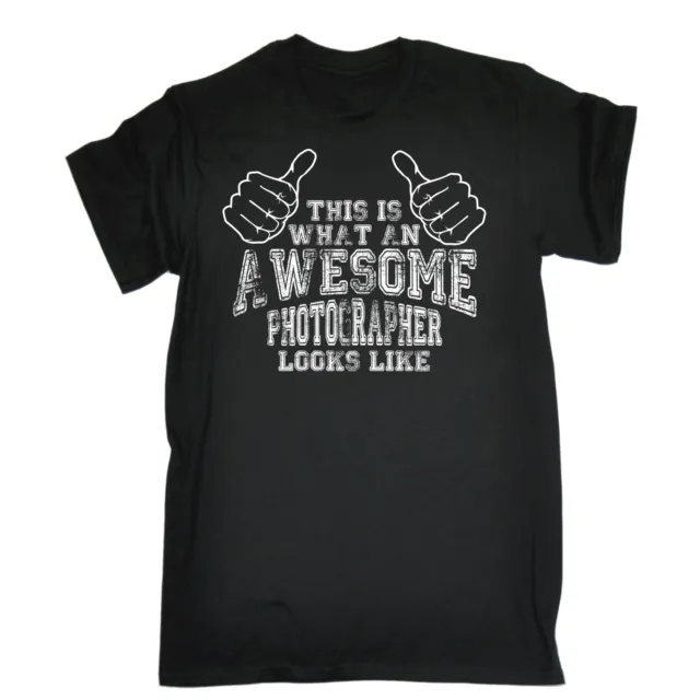 AWESOME PHOTOGRAPHER T-SHIRT camera photography funny birthday gift 123t present
