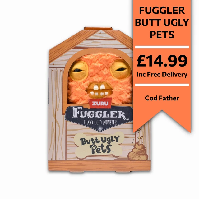 FUGGLER BUTT UGLY Pets Cod Father Orange 22cm No.181 £14.99 - PicClick UK