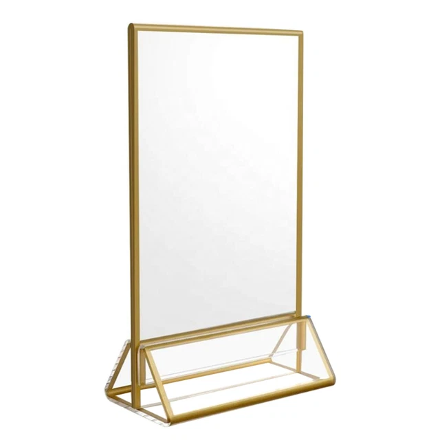Support D'affiche A4 Sur Pied Avec Base Lestée (2,6 Kg) - Pour Intérieur/extérieur, Réglable, Avec Protection PVC UV