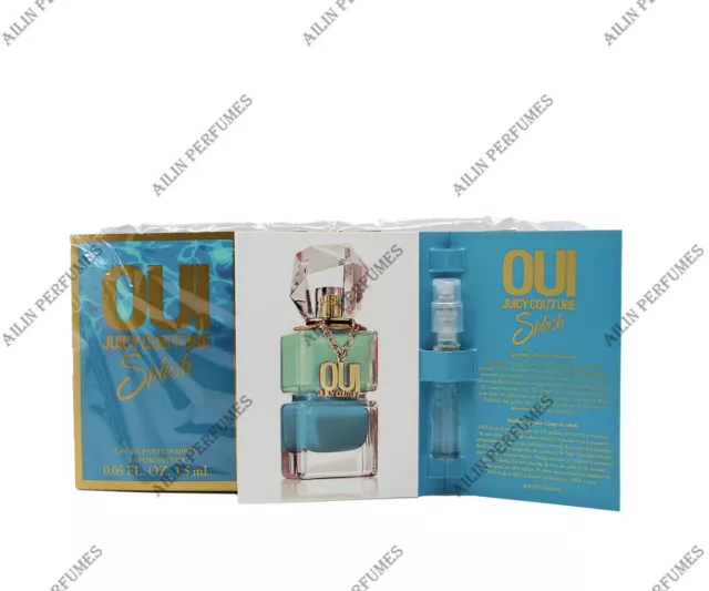 OUI SPLASH by Juicy Couture 0.05 oz (1.5 ml) edp spray women (lots of 10 vials)