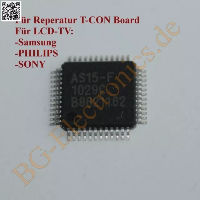 1 x AS15-F T-CON BOARD LCD-TV PHILIPS, SAMSUNG, SONY AS15-G  QFP-48 1pcs