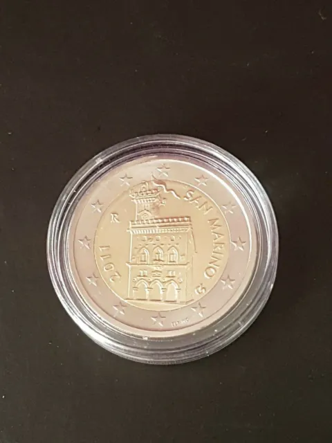 2 euro San Marino 2011 Kursmünze Regierungspalast Bankfrisch in Kapsel UNC