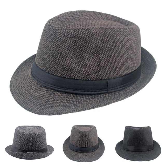 Cappello Unisex Da Uomo E Da Donna Fedora Trilby Cappello A Tesa Larga In -