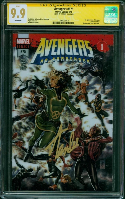 Avengers 675 CGC SS 9.9 Stan Lee Signed 1st Voyager Infinity War Movie up 9.8
