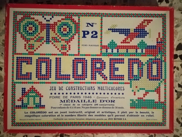 ANCIEN JOUET BOIS construction village Les Bois JURA CASTOR PARIS en boîte 1950 EUR 90,00