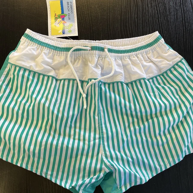 Vintage 1980’s Poly Cotton Damigo Swimming Shorts size 38” XL Gay interest (J)