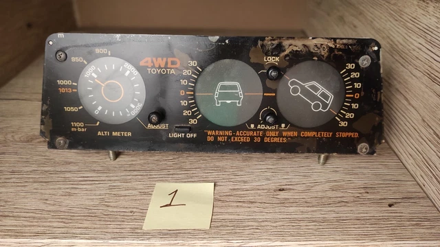 TOYOTA 4RUNNER SURF Hilux 70 Series Altimeter Inclinometer JDM OEM 4WD ...