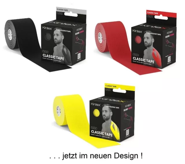 KINTEX👍🏻 Kinesiologie CLASSIC Tape 3 x 5,00 m 3er-Set Deutschland-Farben