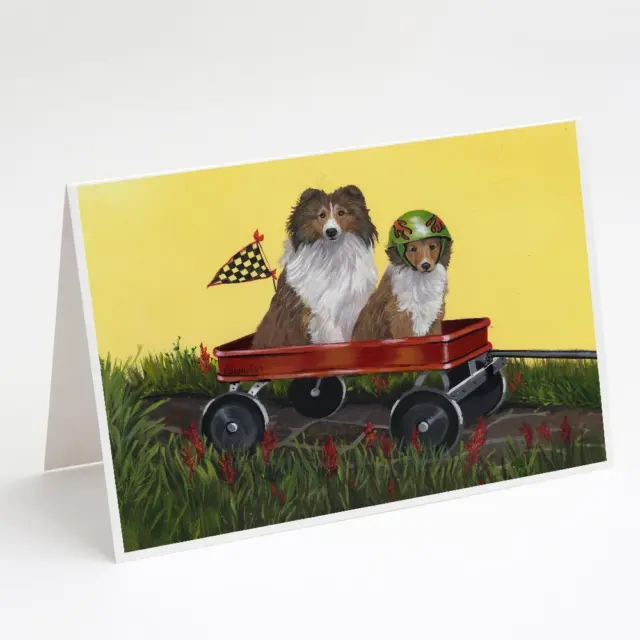 Sheltie Sheepdog Express Cards and Envelopes Pack of 8 PPP3272GCA7P