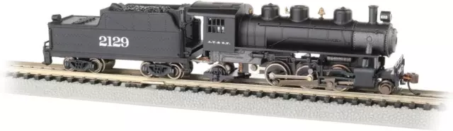 Prairie 2-6-2 Steam Locomotive & Tender - ATSF #2129 - N Scale