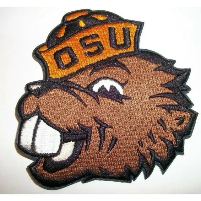 Oregon State Beavers~Embroidered PATCH~3 3/8" X 3 1/2"~Iron or Sew On~ACC~NCAA
