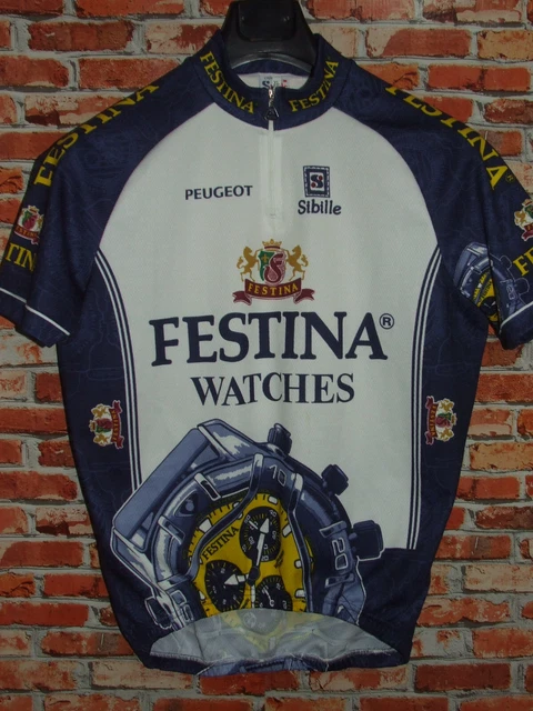 Maillot de Vélo Haut Maillot Cyclisme Sport Équipe Festina SIBILLE Taille