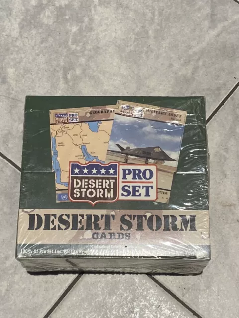 1991 pro set sealed box Desert Storm mint