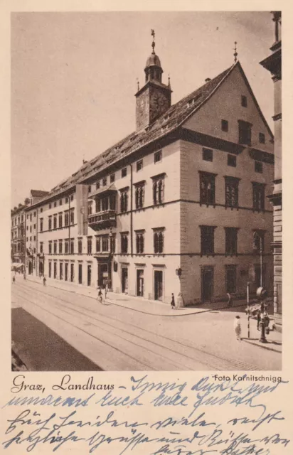 AK - PK, Graz, Steiermark, Herrengasse, Landhaus, gel.1939