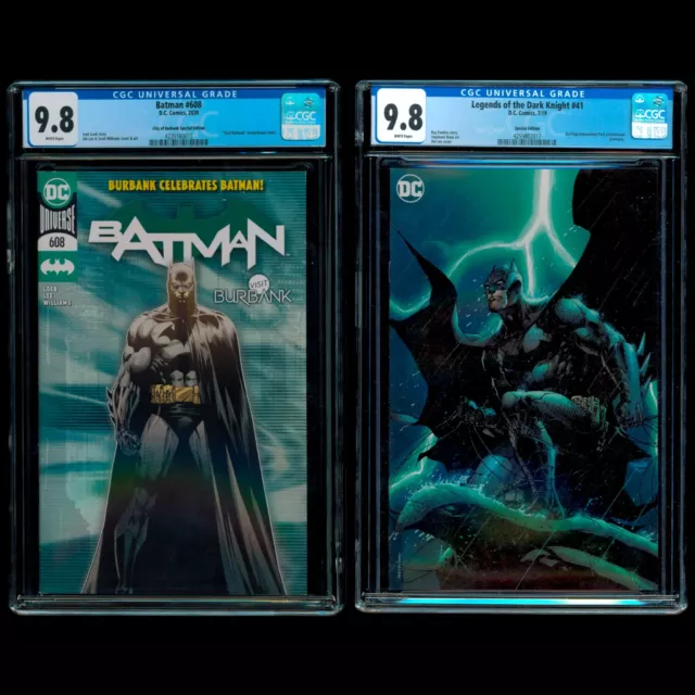 Batman #608 Burbank & Legends Of The Dark Knight #41 Six Flag Jim Lee Cover Rare