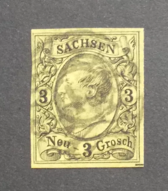 Sachsen Mi.-Nr. 11  signiert BPP, gestempelt