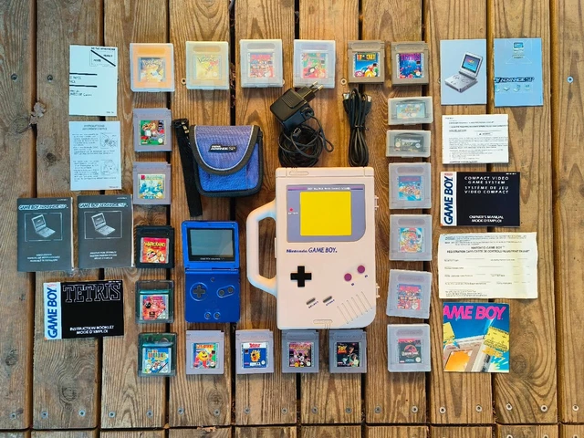 Gros Lot Gameboy Console nintendo lot jeux game boy advance SP