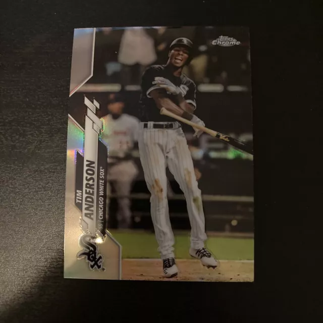 2020 Topps Chrome Silver Holo Refractor #90 Tim Anderson - Chicago White Sox