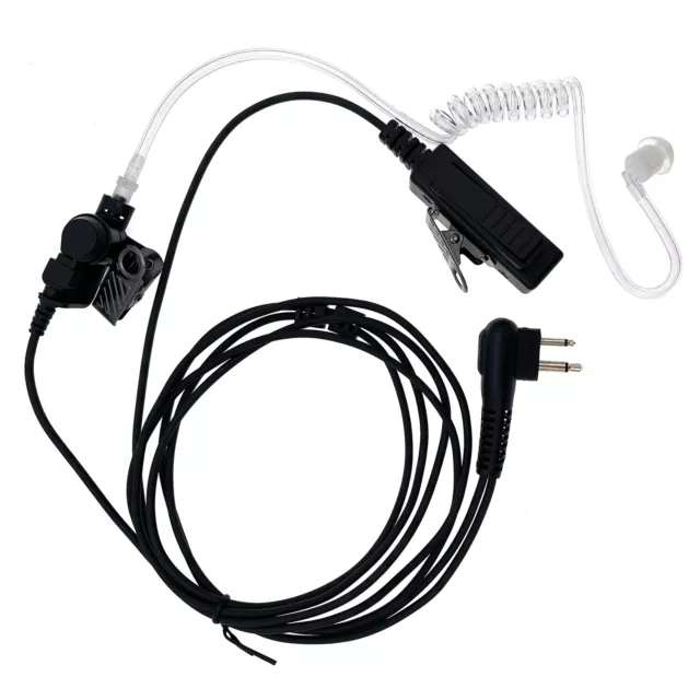 10 ×2 Pin SURVEILLANCE MIC Earpiece Headset FOR MOTOROLA CP200 CP150 PR400 RADIO