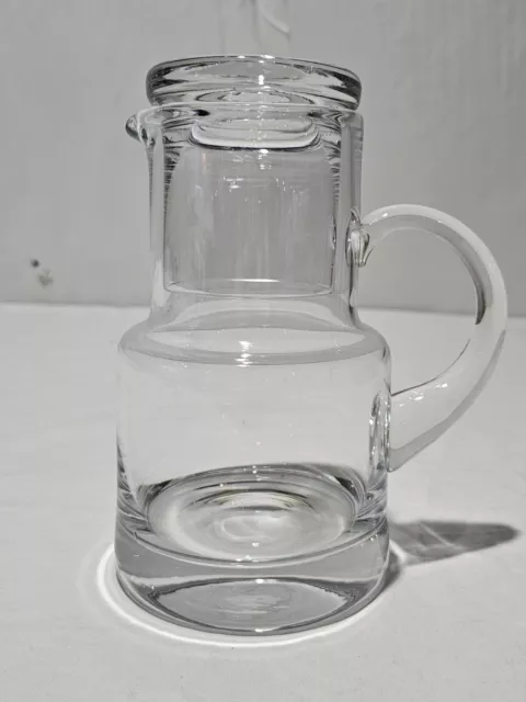 Tiffany & Co WATER PITCHER TUMBLE UP Crystal Bedside Carafe W/ Lid Cup. Classic