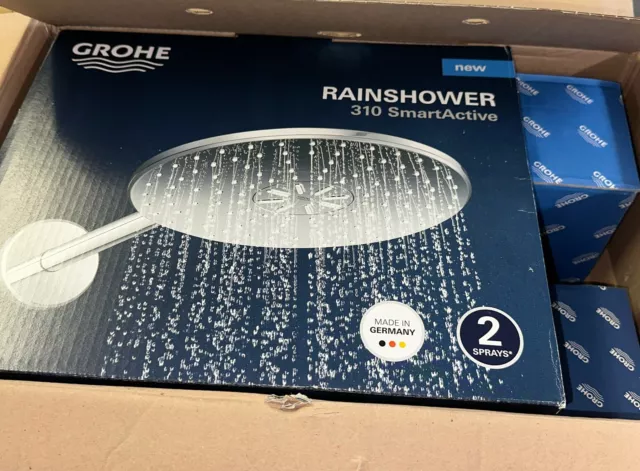 GROHE 26502ENO Rainshower 310 Smartactive Shower Head W/ Rough In Brushed Nickel