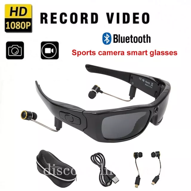 1080P HD Glasses Camera Eyewear Polarized Lens Sunglasses DVR Video Recorder