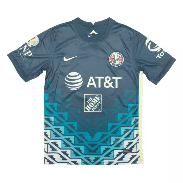 NIKE 2020-21 Club America Away Kit Mens Football Shirt Jersey Green S