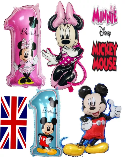 Disney First 1st Birthday Number 1 Boy Girl Balloons Baby Party Decoration UK