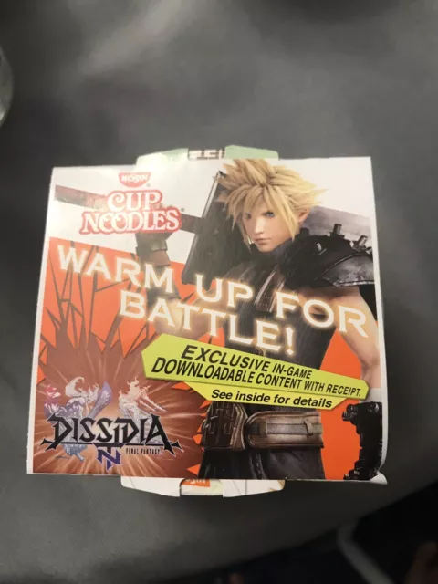 Dissidia Final Fantasy Nissin Cup Of Noodles Cloud Strife Chicken Rare Noodle