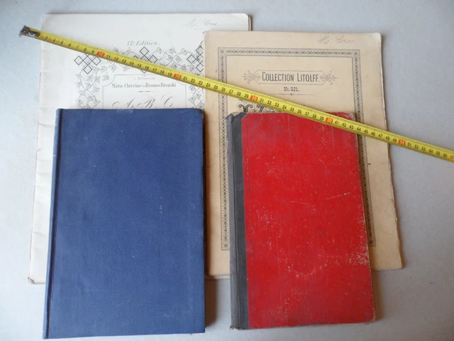 LOT 5 X Ancien livre de partitions de musique XIXème piano