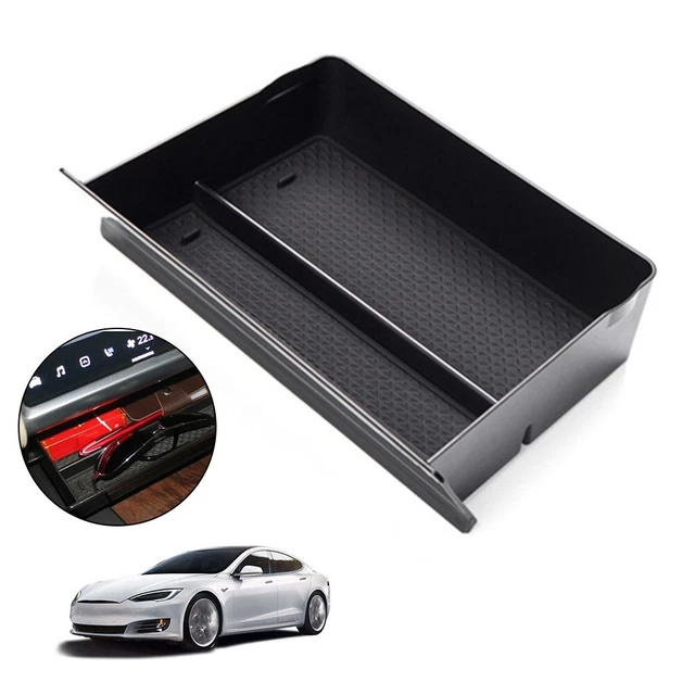 Console centrale stile auto scatola portaoggetti cassetto vassoio per Tesla modello S/