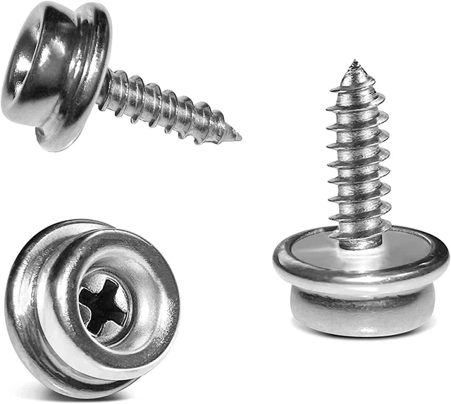 Yeebeny Stainless Steel Screws Marine Grade Boat Canvas Snaps 3/8"Socket with St
