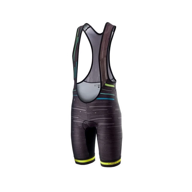 Castelli Pantaloncini Tabula Rasa Multicolor Dark Gray/Yellow Fluo