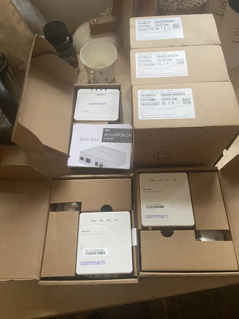 NOKIA-ONT G-010G-Q OPENREACH Optical Fibre GPON Terminal BNIB x 6 units ...