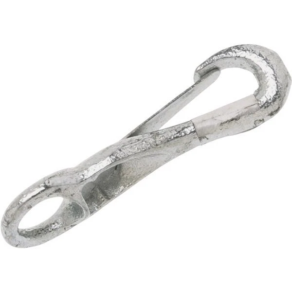 (10)-Rigid 2" Long 5/32" Opening Round 3/8" Eye #341 Spring Snap T7602301