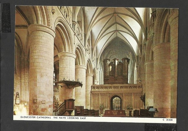 Judges Colour Postcard Gloucester Cathedral-The Nave Looking East Unposted