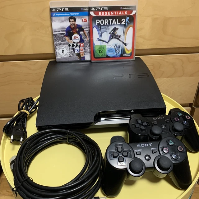 SONY PLAYSTATION 3 PS3 Slim 320GB CECH2504B 2 original Controller