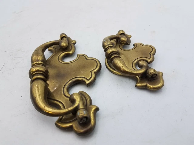 Paire de coordination commode tiroir poignée traction meubles boutons de quincaillerie vintage 2