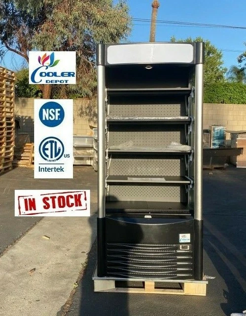 NEW 36" Upright Open Air Curtain Merchandiser Refrigerator Cooler Display NSF